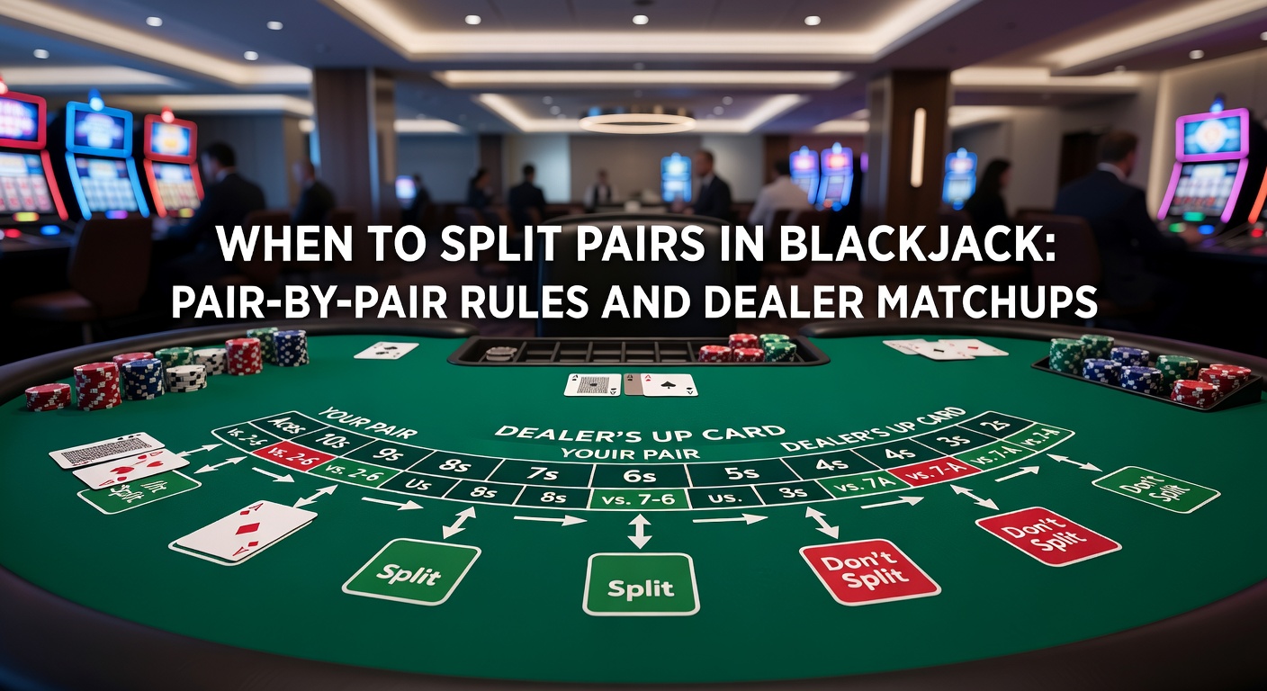 Close-up of split eights turning into strong hands against a dealer's weak upcard, highlighting chip bets and card values